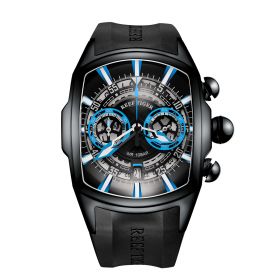 Reef Tiger Big Sport Watches Steel Quartz Watches Rubber Strap  RGA3069VK-BBLB