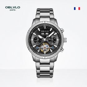 OBLVLO Mens Designer Watches  Automatic Tourbillon Watches For Men CM-T-YBY