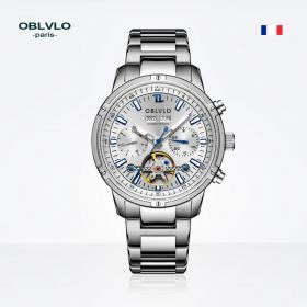 OBLVLO Mens Designer Watches  Automatic Tourbillon Watches For Men CM-T-YWY