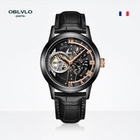 OBLVLO 42mm Skeleton Automatic Watches For Men VM-S-BBBG