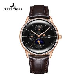 Seattle Philosopher Black Dial Rose Gold Case Automatic Watch