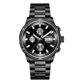 OBLVLO CM Series Mens Designer Watches All Black Automatic Watch CM-B