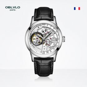 OBLVLO 42mm Skeleton Automatic Watches For Men VM-S