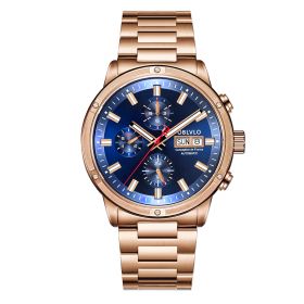 OBLVLO CM Series Mens Designer Watches Rose Gold Automatic Watch CM-PLP