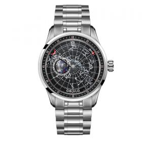 OBLVLO Automatic Mechanical Watch for Men Luminous Earth Star Watch GC-SW-YBYS