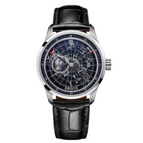 OBLVLO Automatic Mechanical Watch for Men Luminous Earth Star Watch GC-YLB