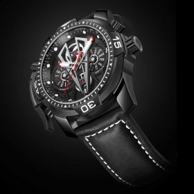 Aurora Concept II Black Steel Case Black Complicated Dial All Black Watches RGA3591-BBBB