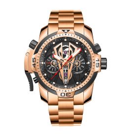  Aurora Concept II Complicated Rose Gold Automatic Stainless Steel Men Fashion Mechanical Sport Waterproof Watches RGA3591-PBP