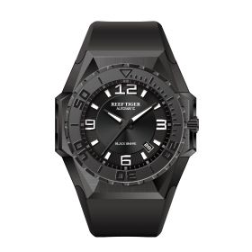 Aurora Black Shark Sport Watches All Black Dive Watches Automatic Watch RGA6903