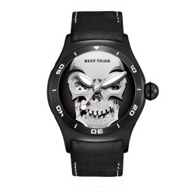 Reef Tiger Skull Skeleton Automatic Mechanical Watch For Men RGA70S7-BBB