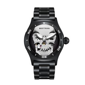 Reef Tiger Skull Skeleton Automatic Mechanical Watch For Men RGA70S7-BBBY