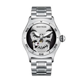 Reef Tiger Skull Skeleton Automatic Mechanical Watch For Men RGA70S7-YWY