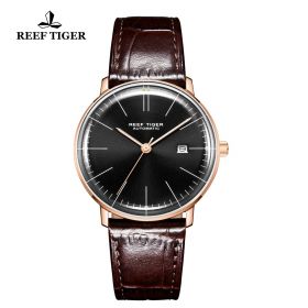 Classic Legend Black Rose Gold Dial Mens Automatic Watch