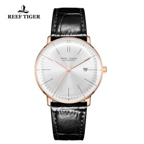 Classic Legend Rose Gold White Dial Mens Automatic Watch