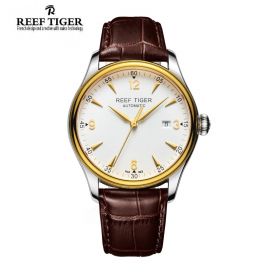 Classic Heritage White Dial Steel/Yellow Gold Men's Automatic Watch