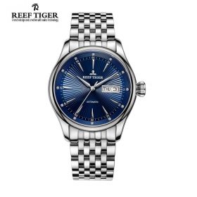 Classic Heritage II Blue Dial Steel Automatic Men's Watch